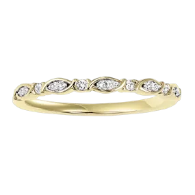 10KTY Diamond Mixables Fashion Ring 1/12Ct