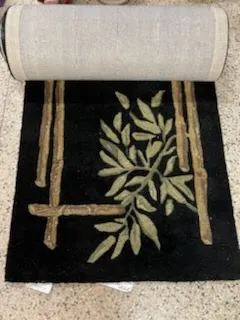 14' Wool Bamboo Runner Area Rug