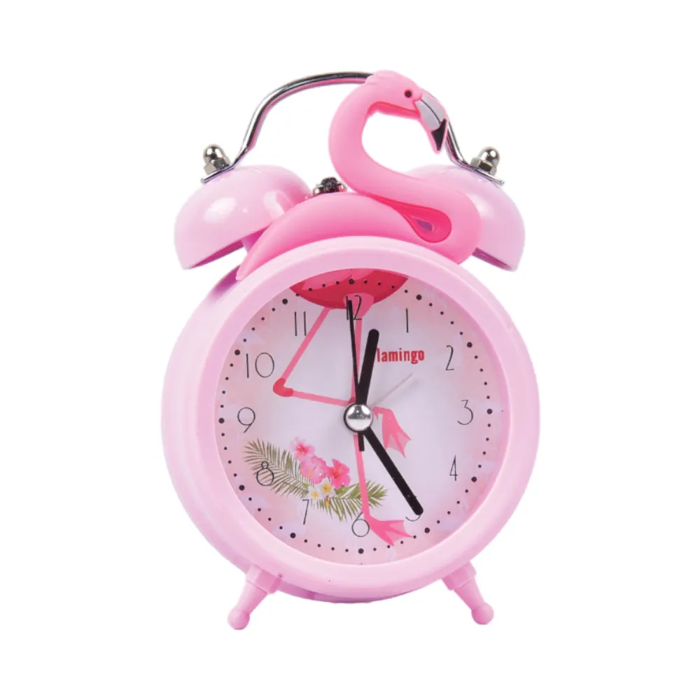 2108-16 FASHION ALARM CLOCK FLAMINGO A.M