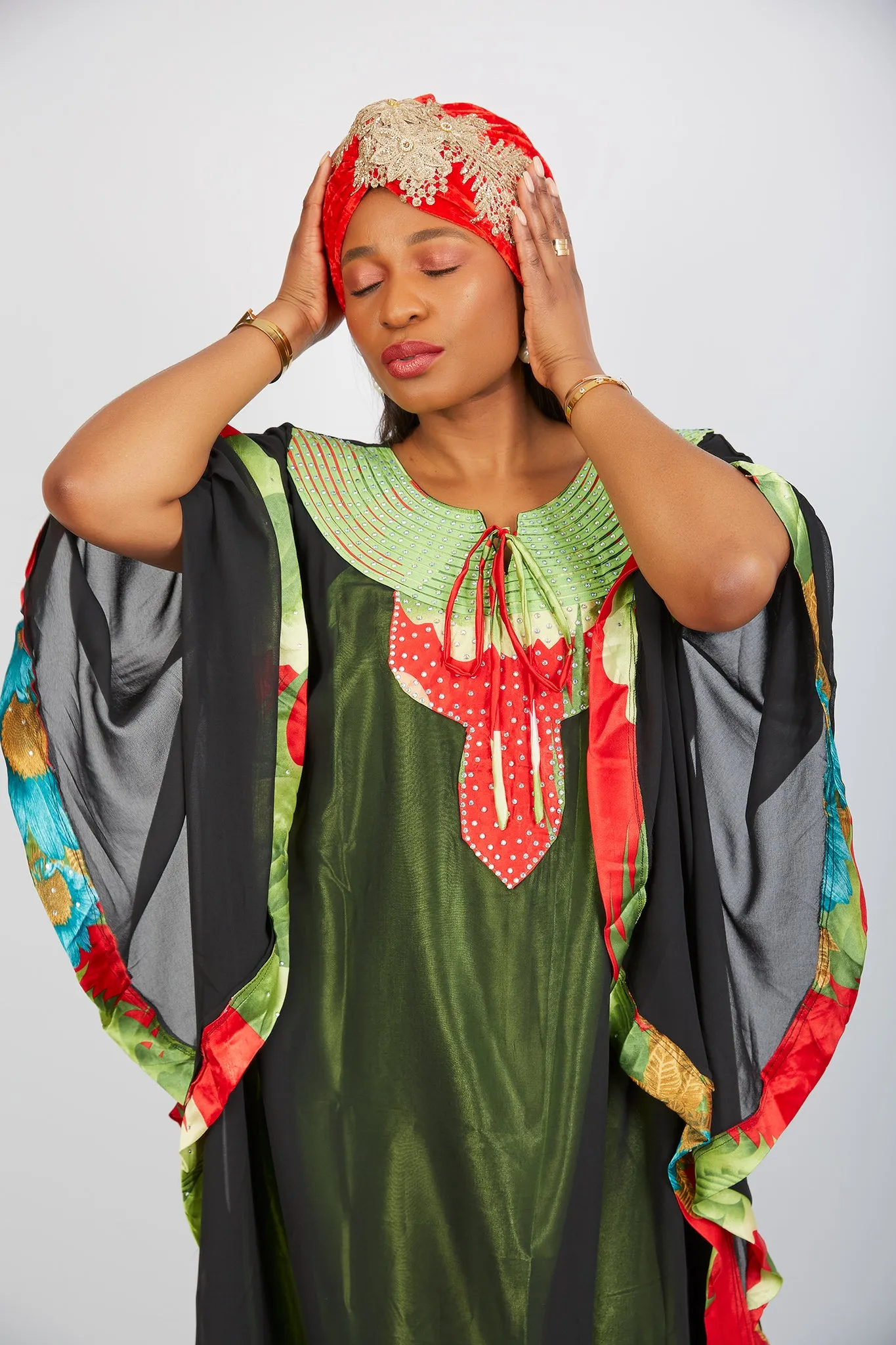 African Fashion Bubu Kaftan Maxi Dress - Arese