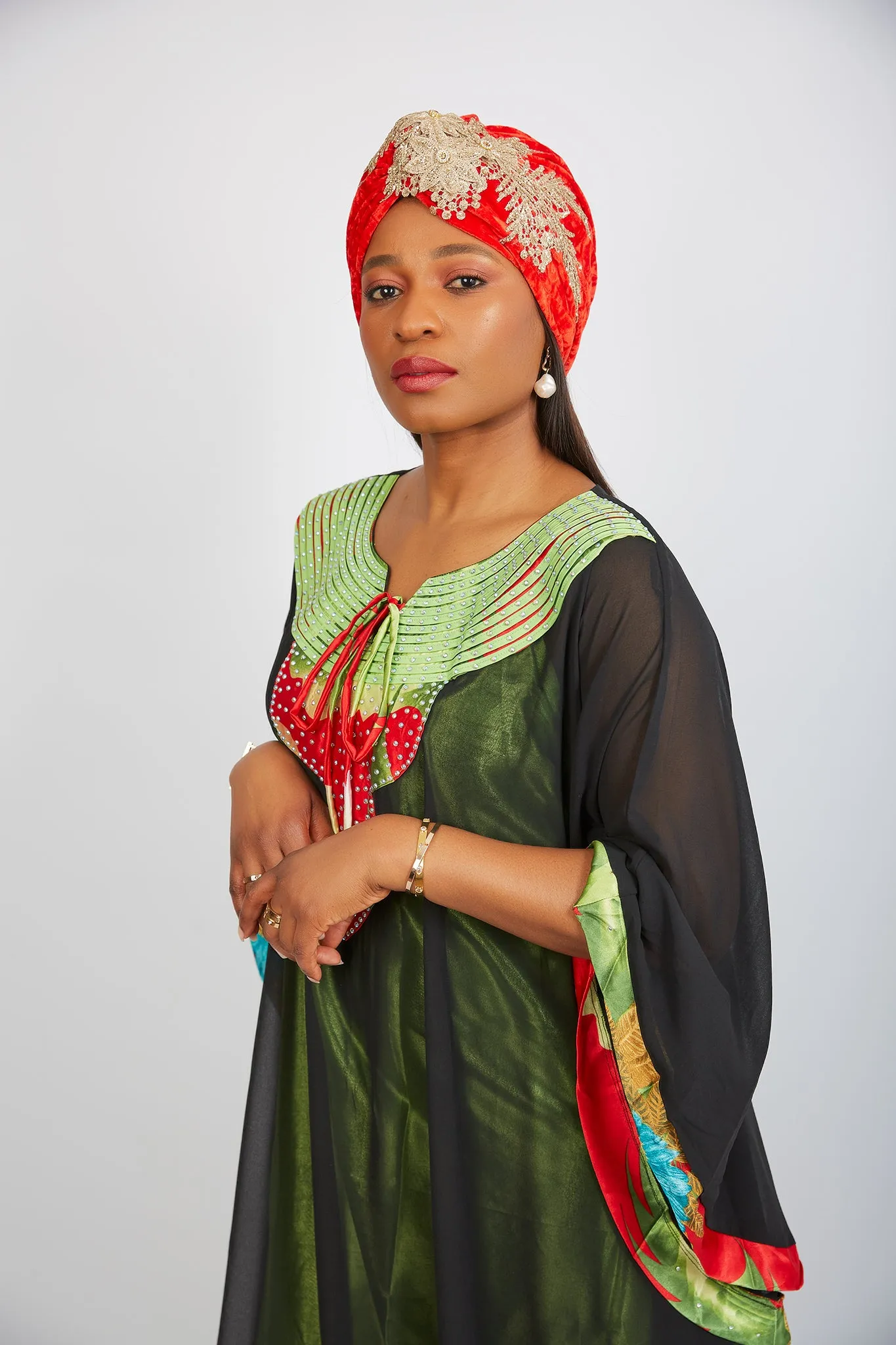 African Fashion Bubu Kaftan Maxi Dress - Arese