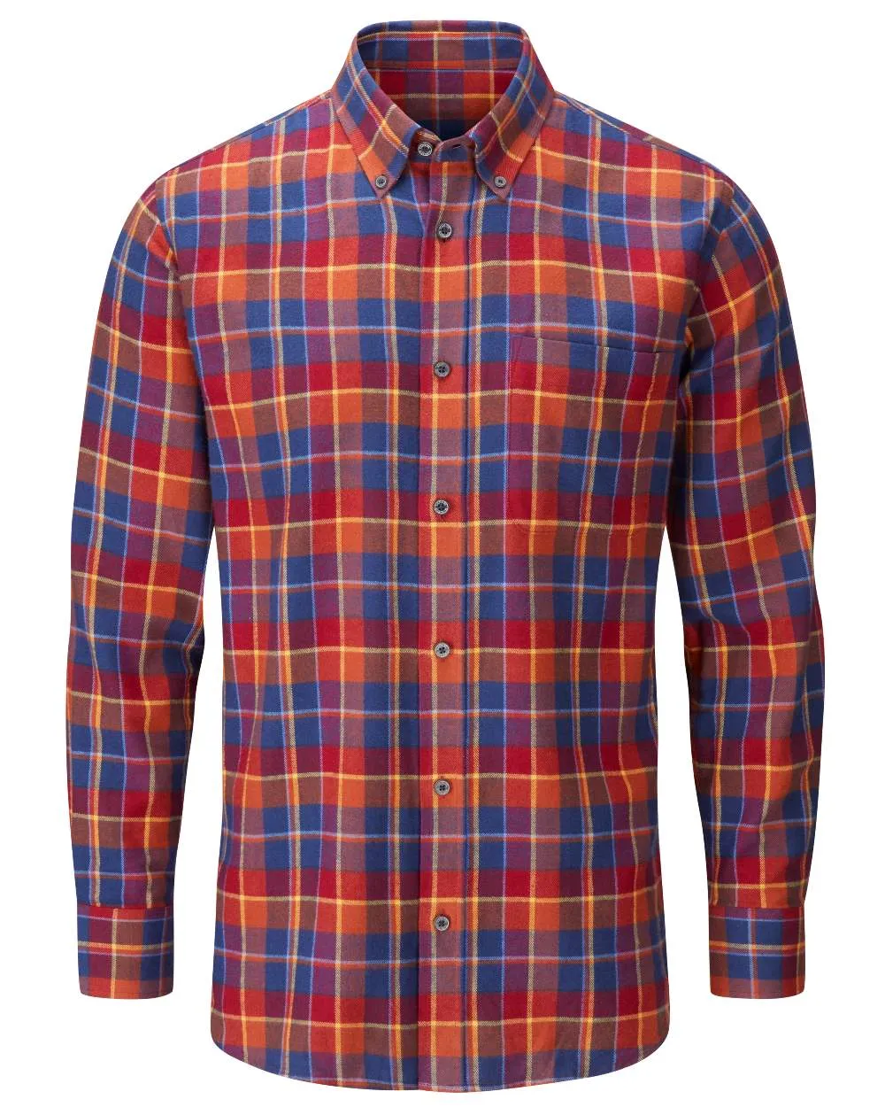 Alan Paine Ilkley Flannel Button-Down Collar Shirt