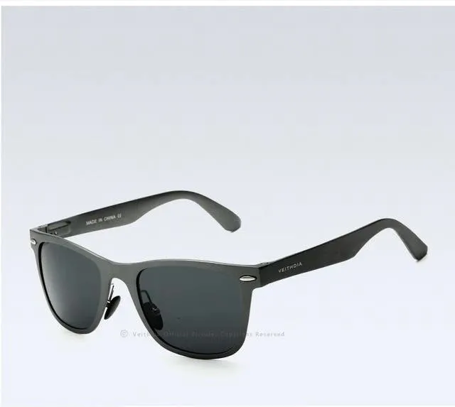 Aluminum Magnesium Fashion Unisex Mirror Polarized Goggle Sunglasses