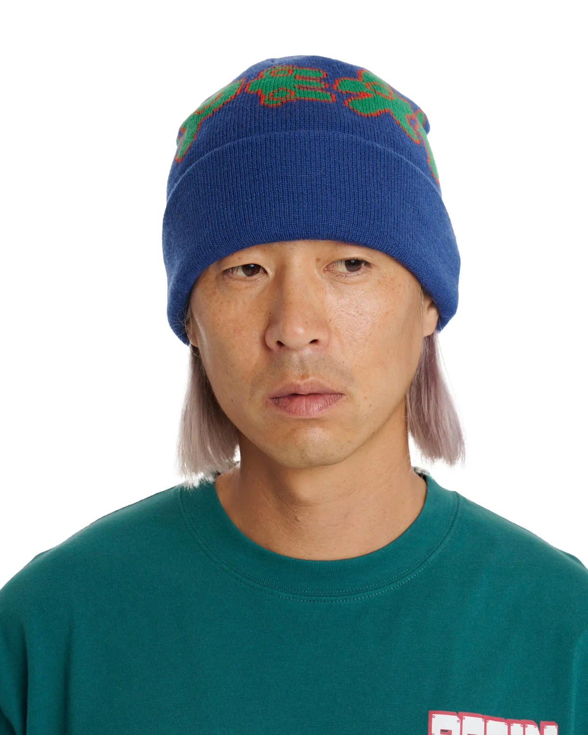 Amoeba Wool Beanie - Navy