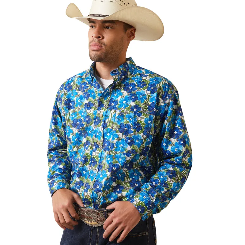 'Ariat' Men's Landon Classic Fit Button Down - Blue