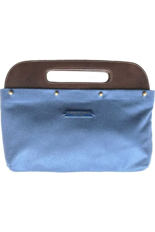 Ash Blue Wool Clutch Cover