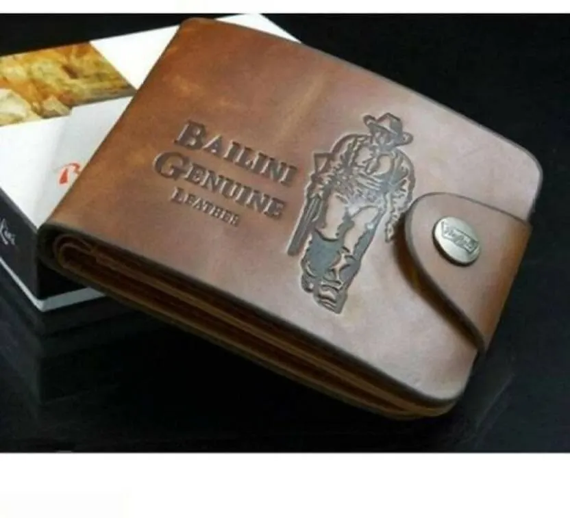 Balini Trendy Men's Brown Leather Wallet Best Rakhi Birthday gift