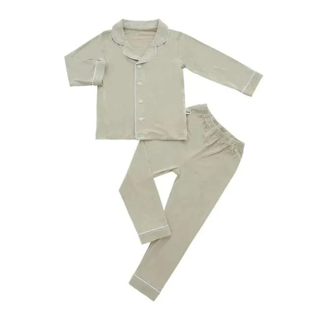 Bamberry x Kryz Long Sleeves Button Down PJ Set - Fern