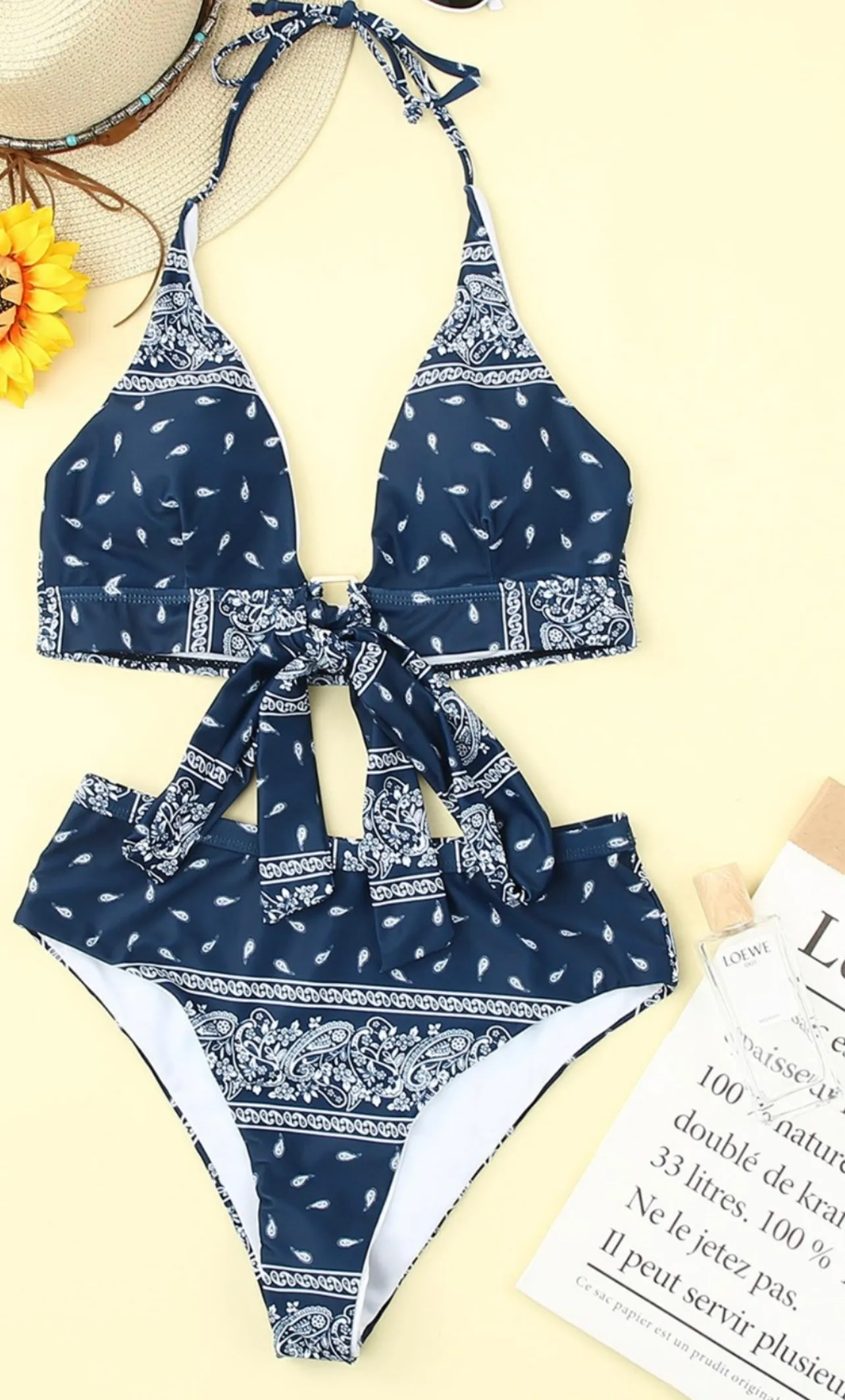 Bandana Bikini High Waisted