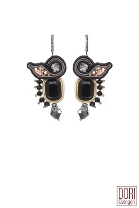 Black Mimosa Trendy Earrings