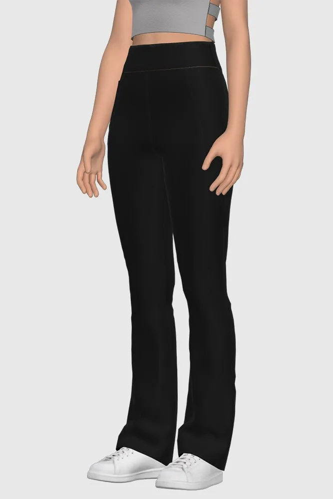 Black Yoga Flare Pants