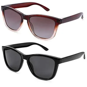 BLENZPRO™ 2-Pack Retro Polarized Sport Sunglasses | Unisex, Trendy UV400, 2 Pairs