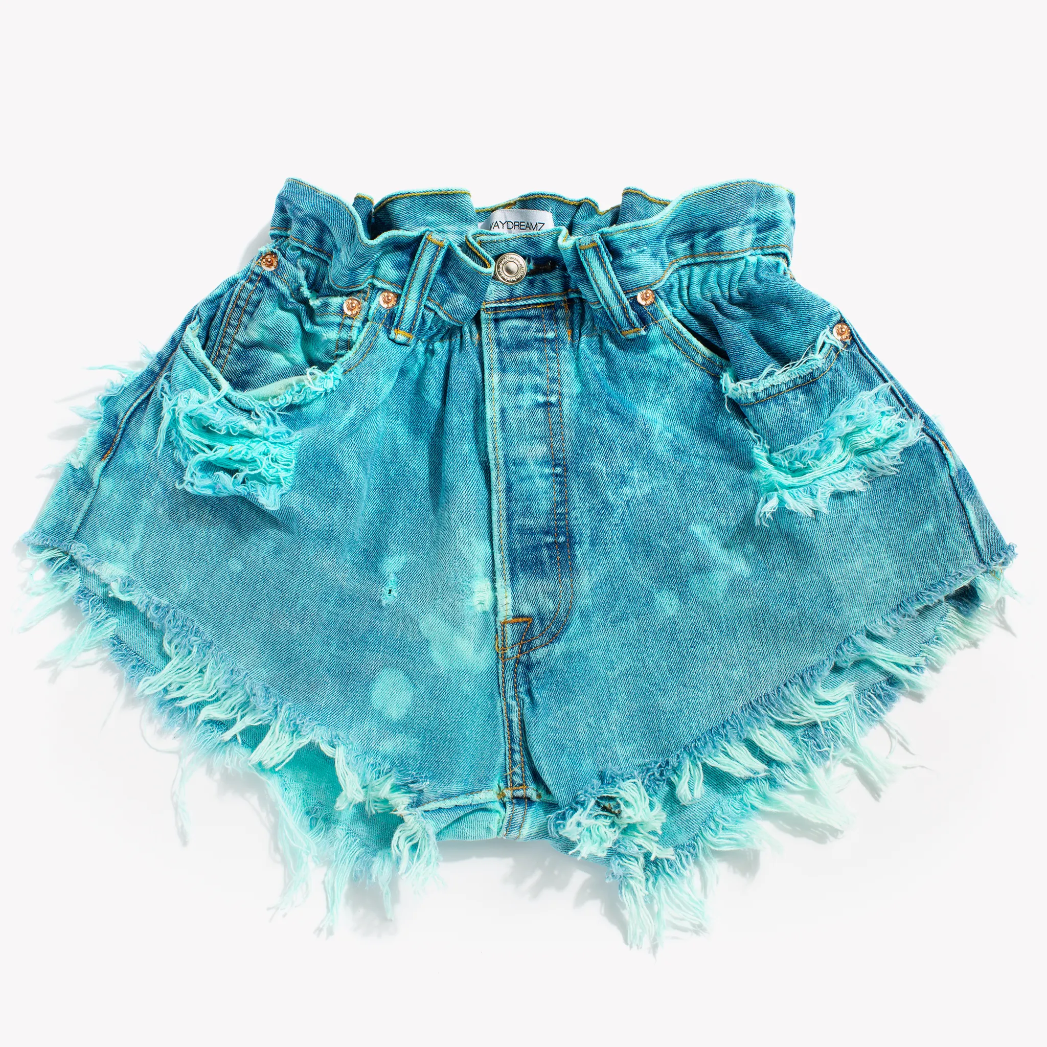 Boho Mermaid Clouds High Waisted Shorts