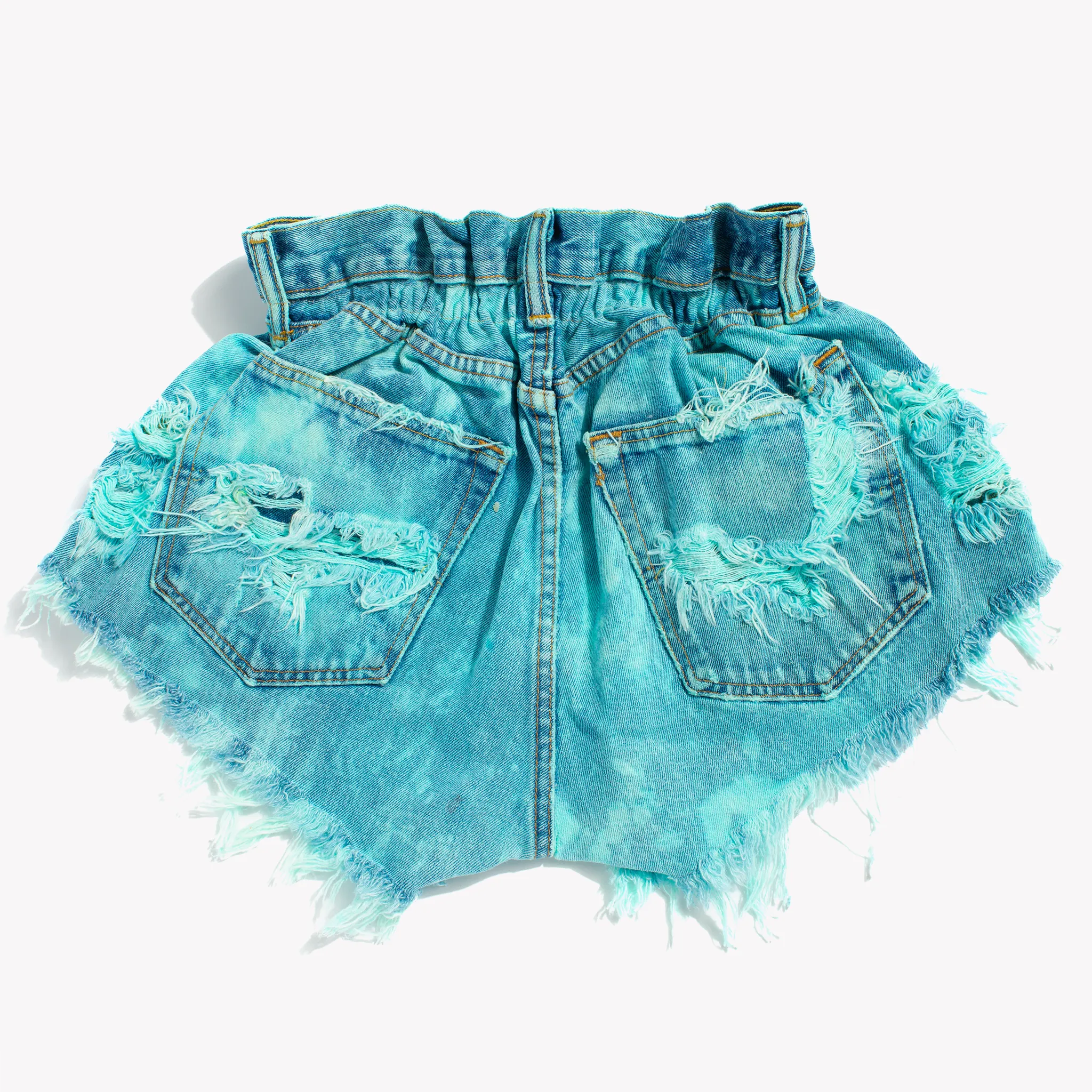 Boho Mermaid Clouds High Waisted Shorts