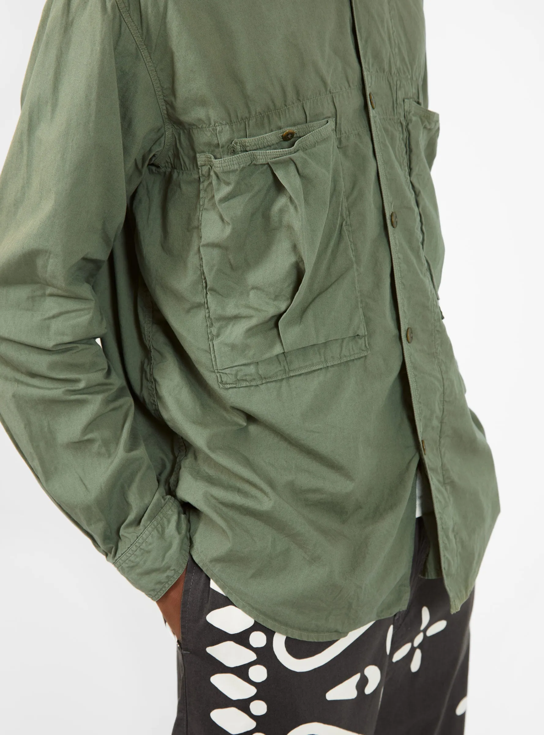 Broadcloth Anorak Shirt Khaki