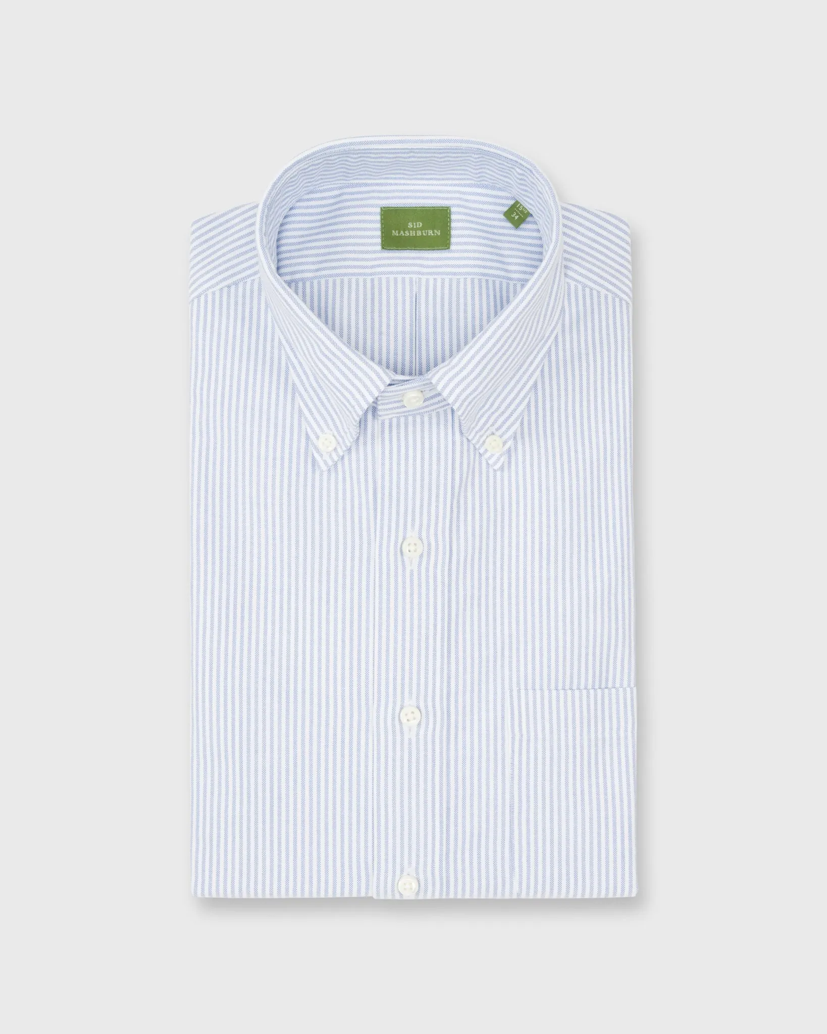 Button-Down Dress Shirt in Blue University Stripe Oxford