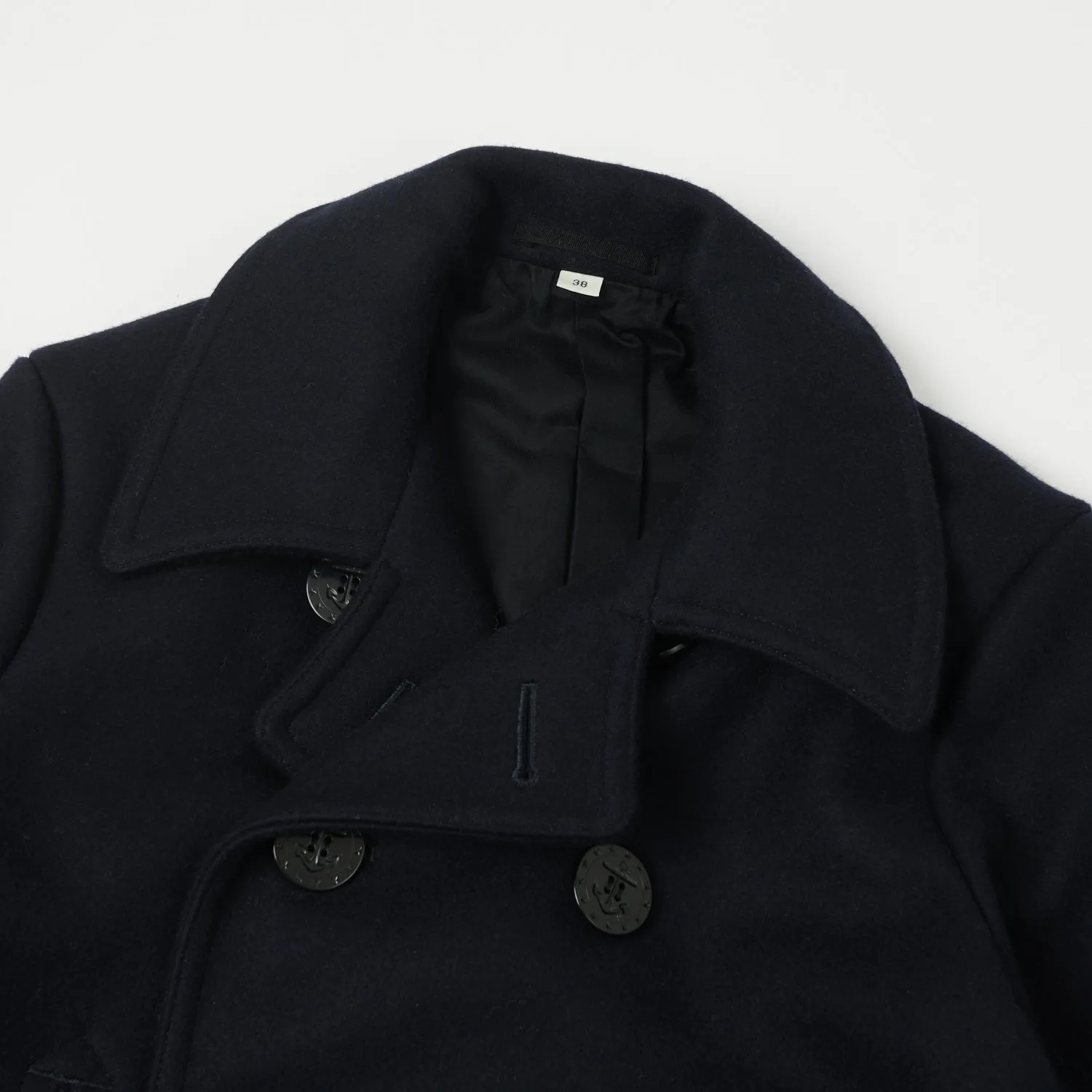 Buzz Rickson's BR11554 U.S.N. Pea Coat - Navy