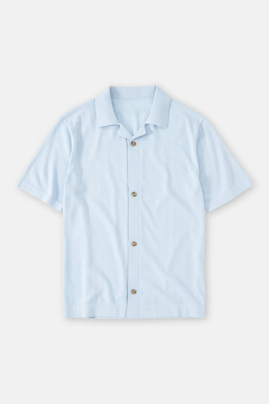 Closed Horizon Light Blue Button Down Polo Cardigan