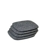 Coaster Set (Wool / Dark Grey)