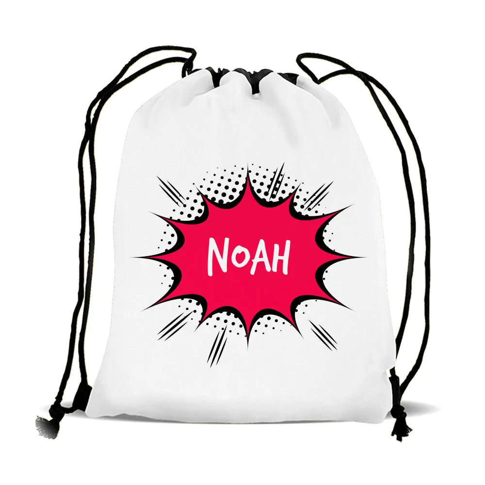 Comic Drawstring Sports Bag