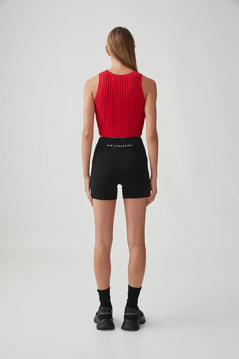 Cropped Knitted Logo Tank 135