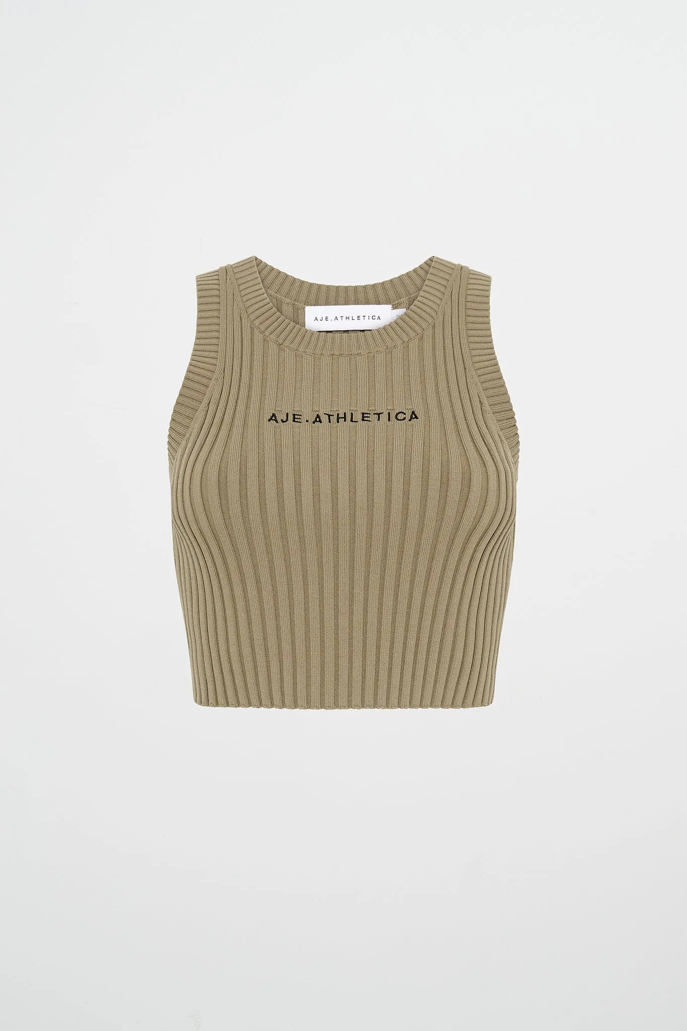 Cropped Knitted Logo Tank 135