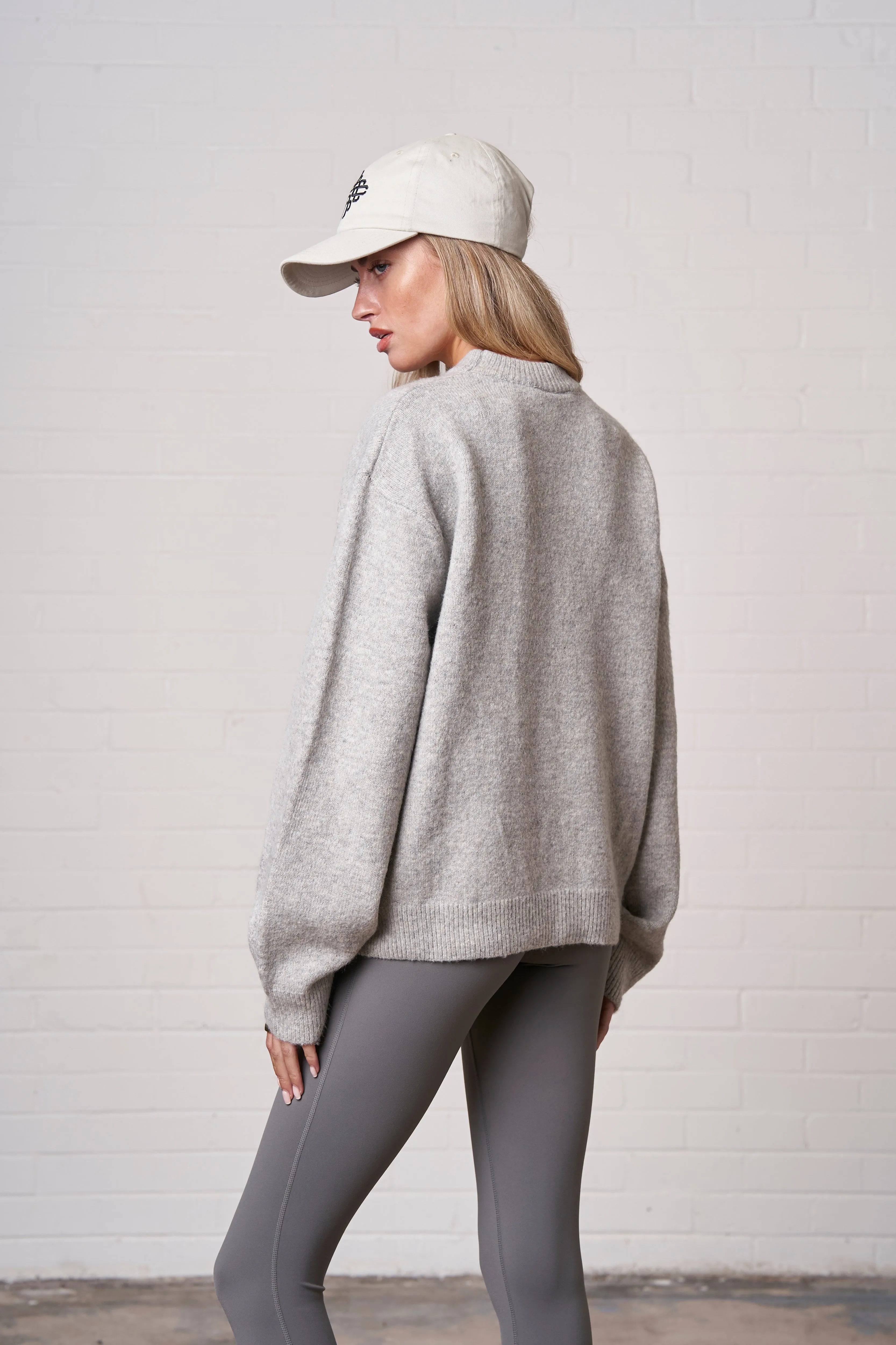 CTRE KNITTED SWEATSHIRT - GREY MARL