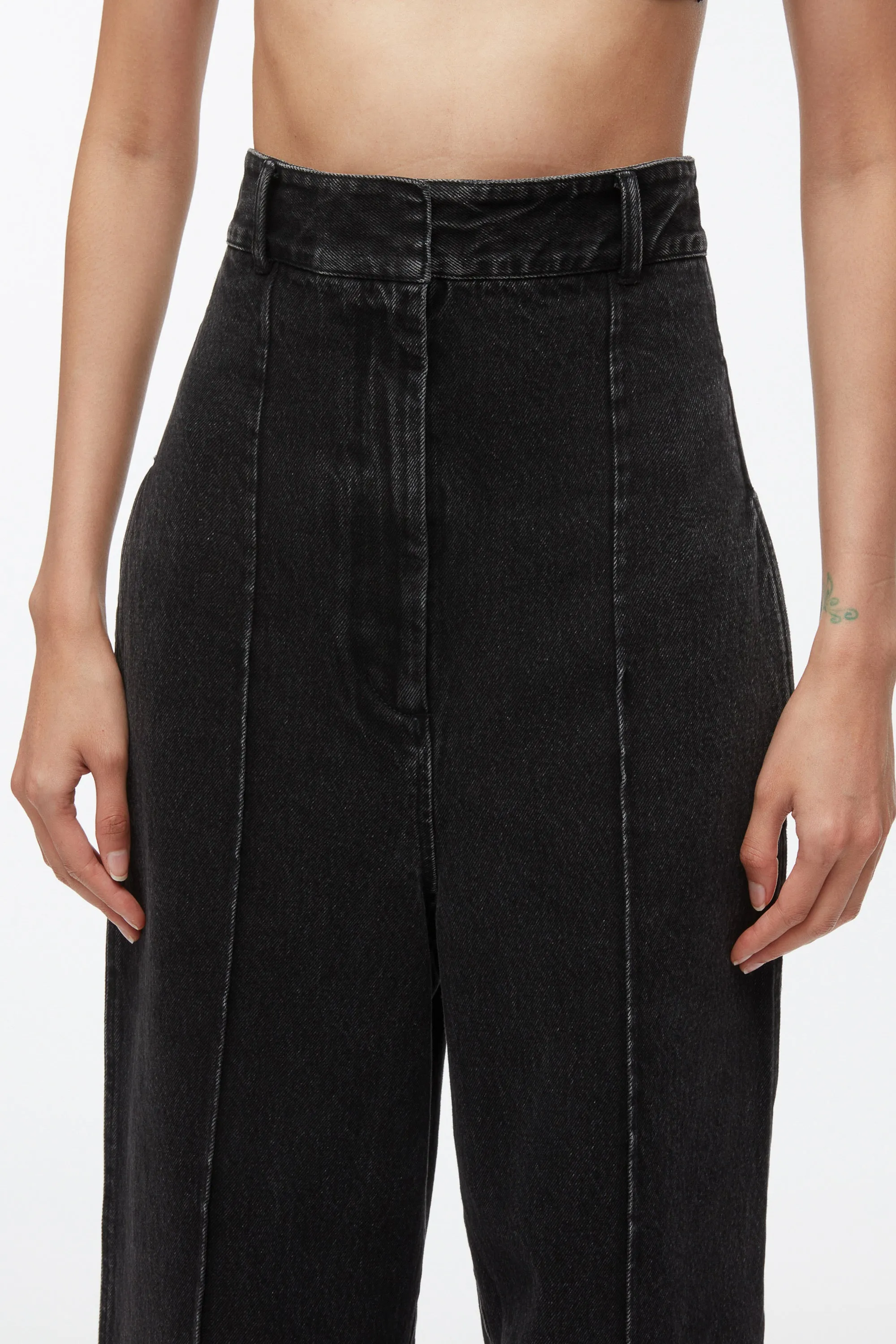 Denim Extreme High Waisted Trouser