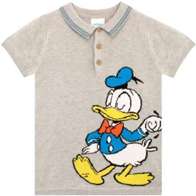 Disney Donald Duck Knitted Polo Shirt