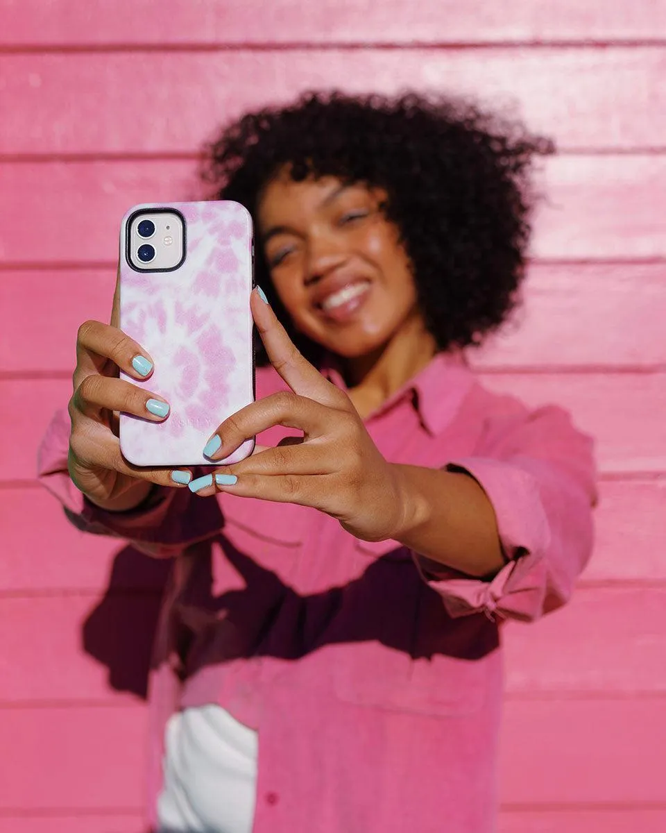 Down for Whatever | Light Pink Tie Dye Case