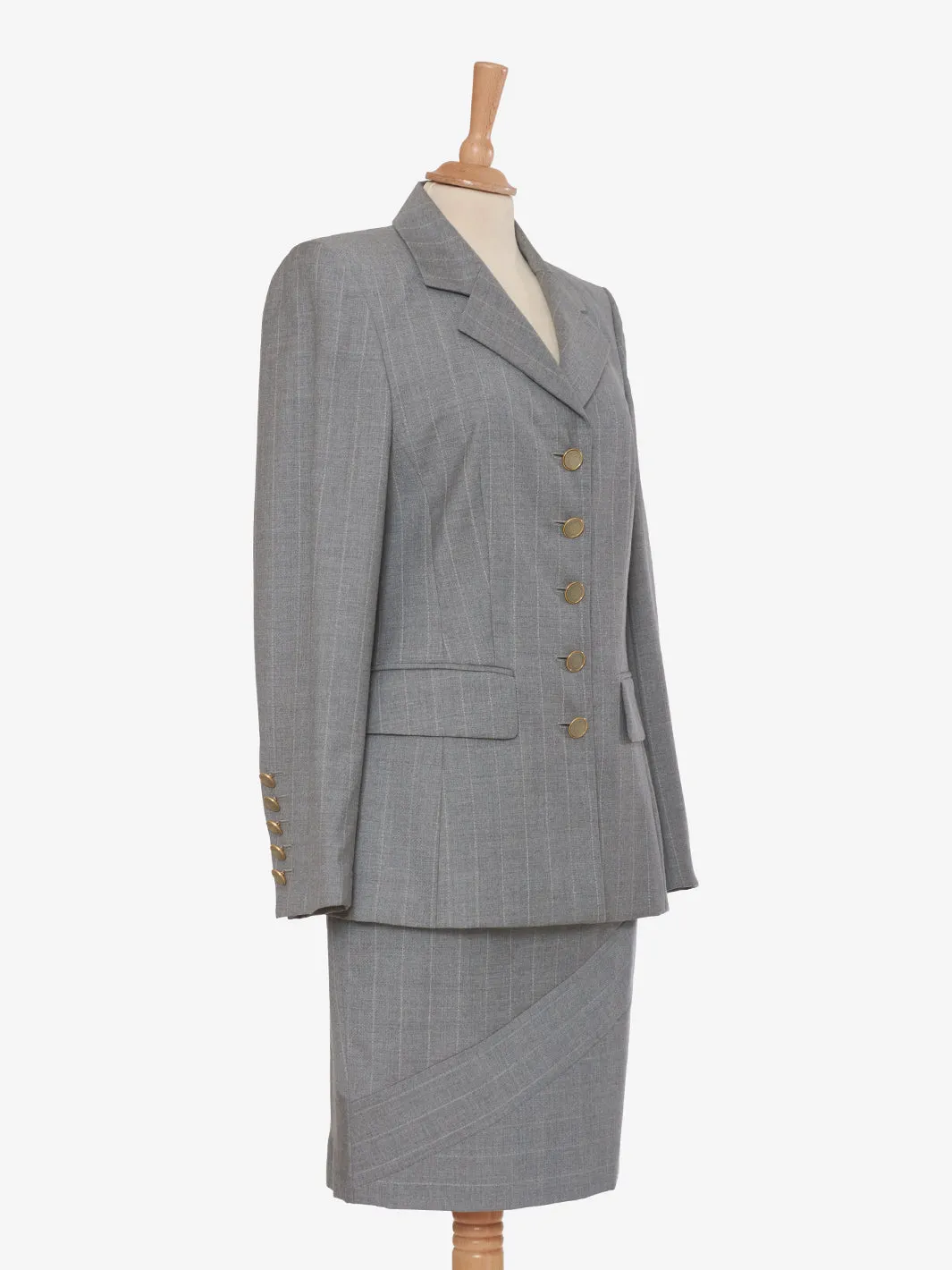 Escada Grey suit in cool wool