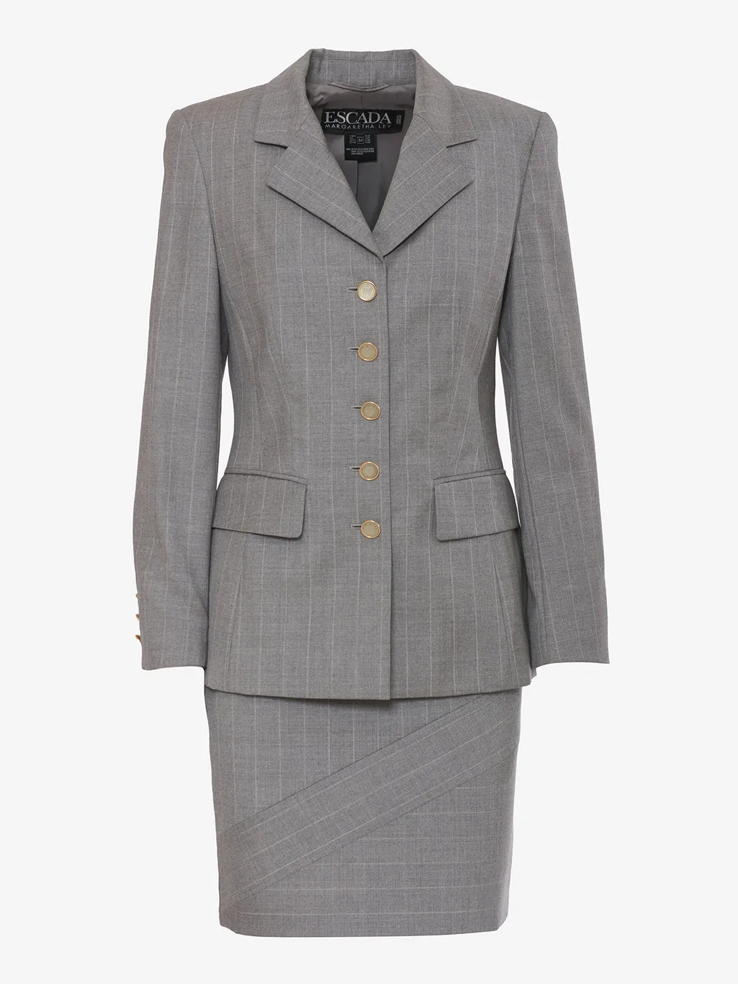 Escada Grey suit in cool wool