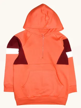 Fashion Cut & Sew Hooded Sweatshirt