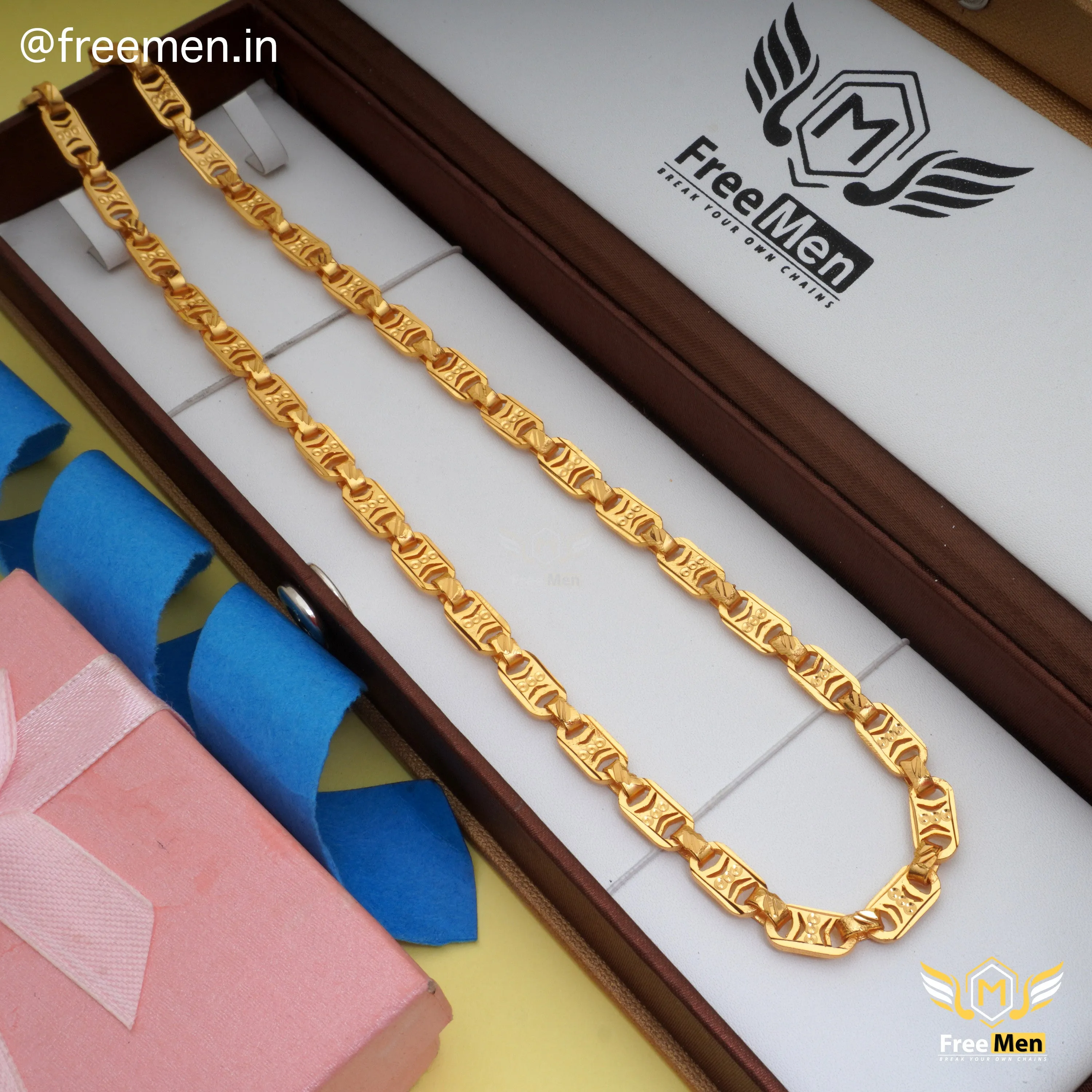 Freemen Fashionable UP DOWN Laser Cut Design Chain - FM353