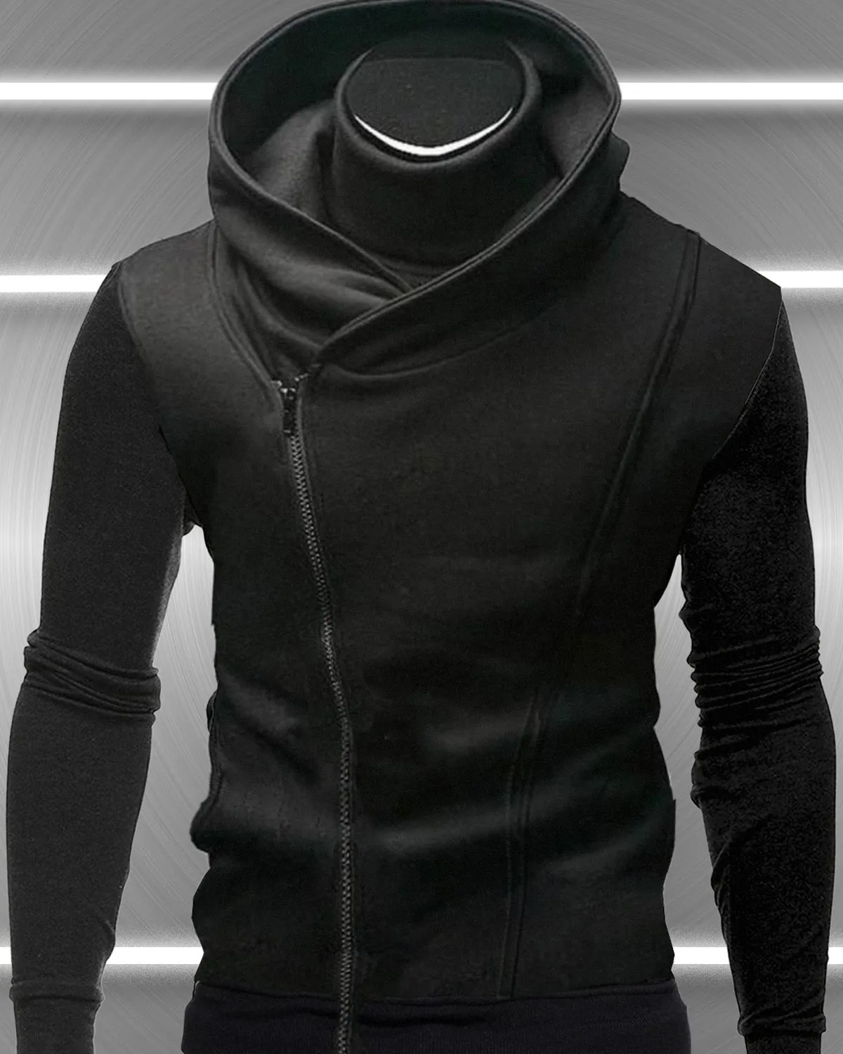 Full Sleeve Assassin Black Men Casual Jacket