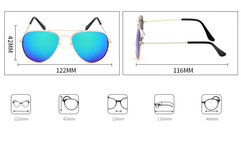 Girls And Boys Pilot Trendy Sunglasses