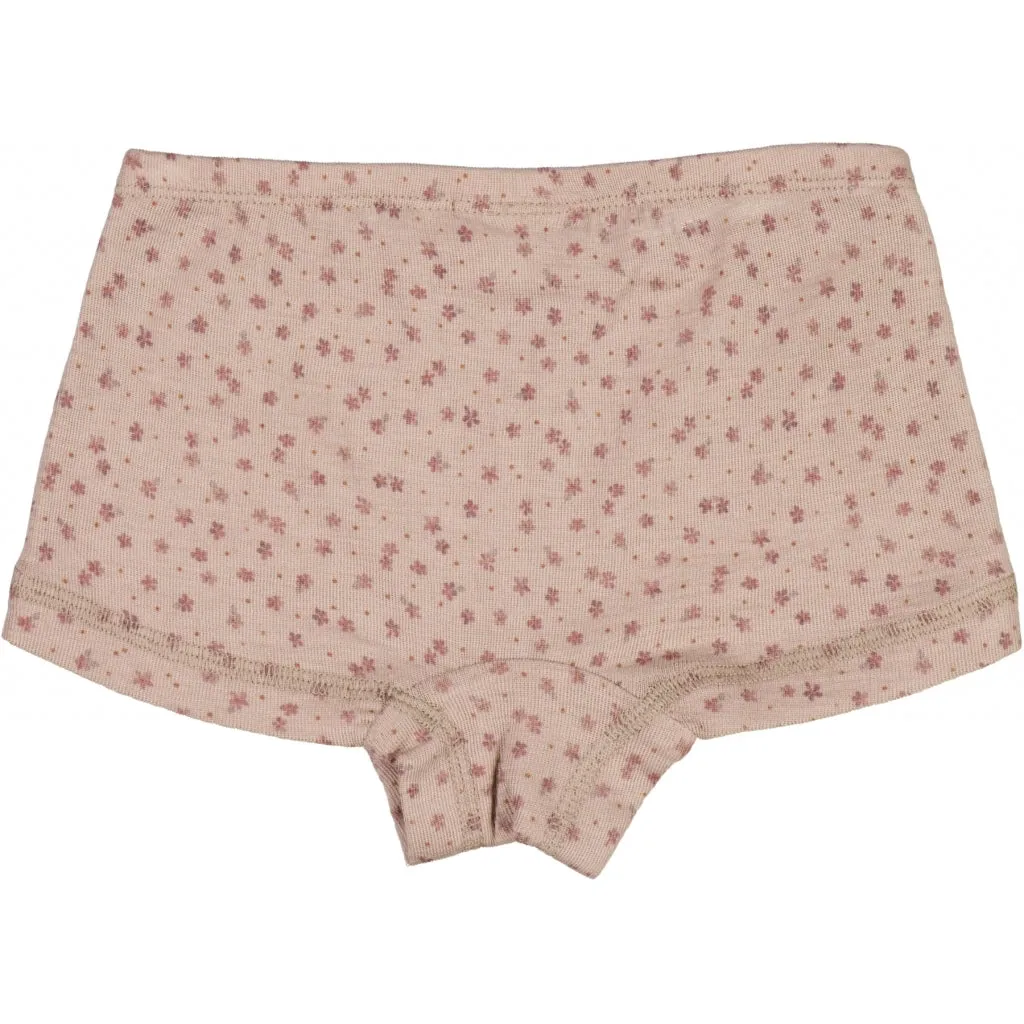 Girls Wool Panties - flower dots