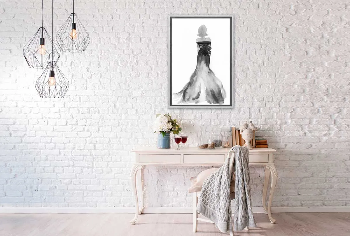 Glamorous Dress 6 | Fashion Canvas Wall Art Print