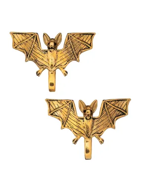 Gold Upside Down Bat Steel Hangers