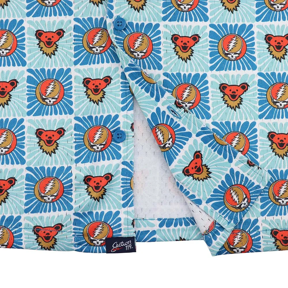 Grateful Dead | Mesh Button Down | Stealies & Bears