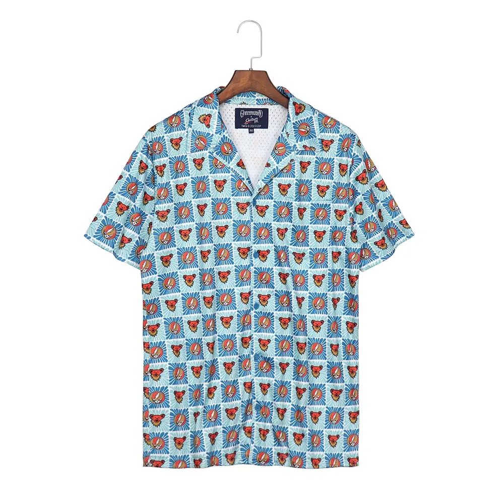 Grateful Dead | Mesh Button Down | Stealies & Bears