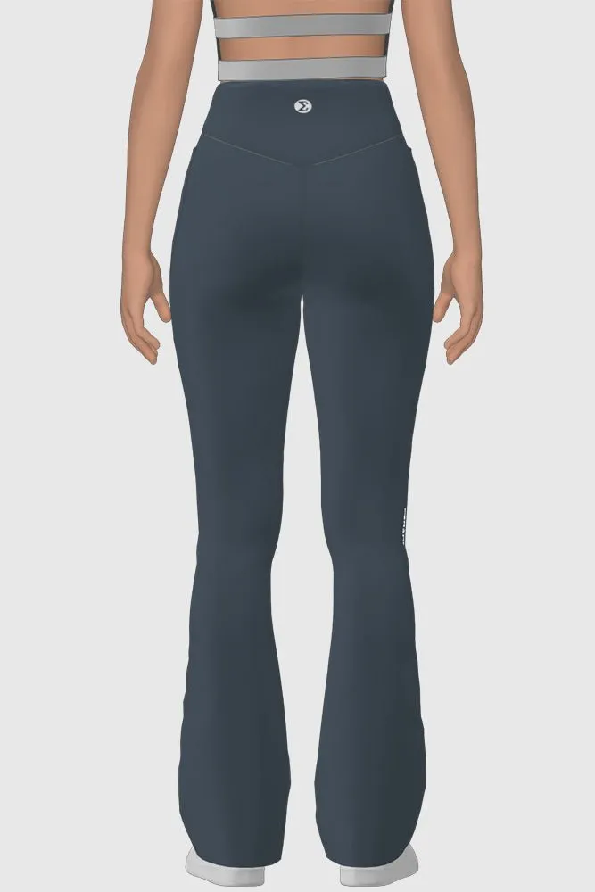 Gray Yoga Flare Pants