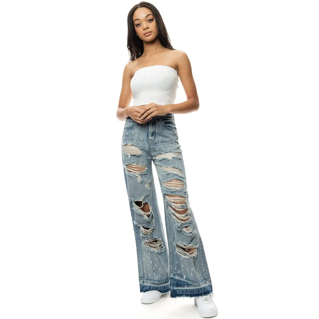 Heavy Ripoff Fashion Denim Pants - Aspen Blue