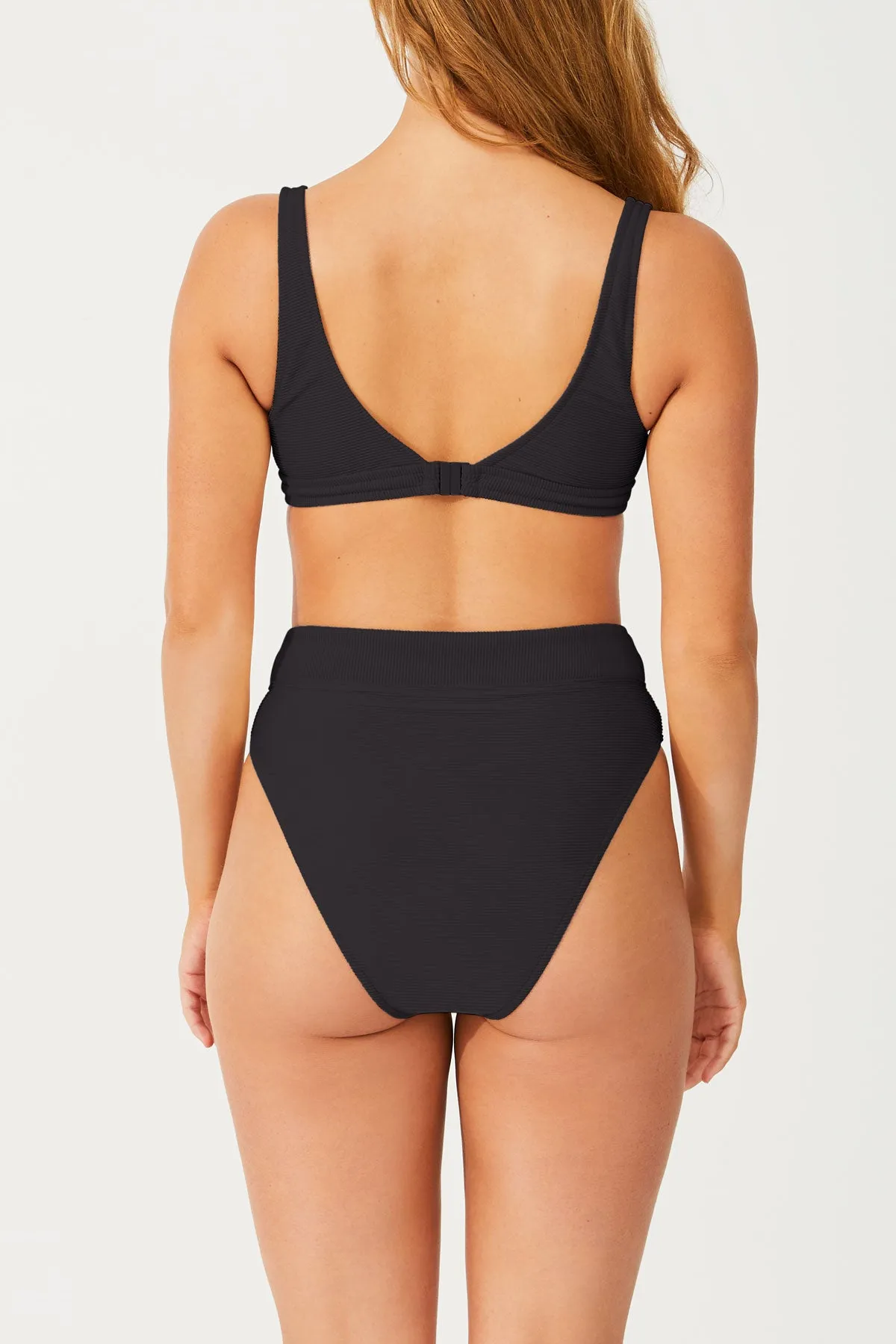 High Waisted Brief - Black