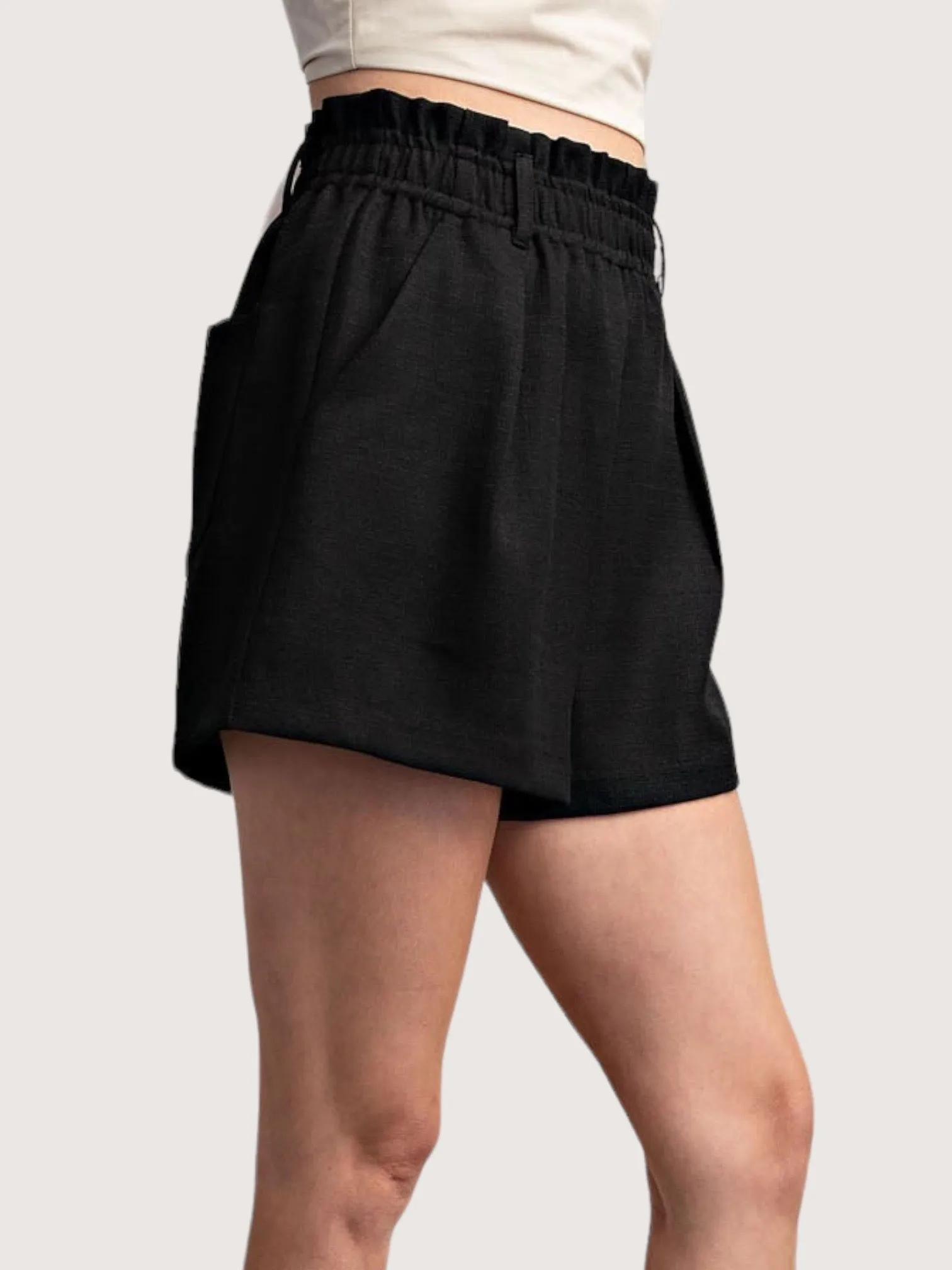 High Waisted Elastic Short