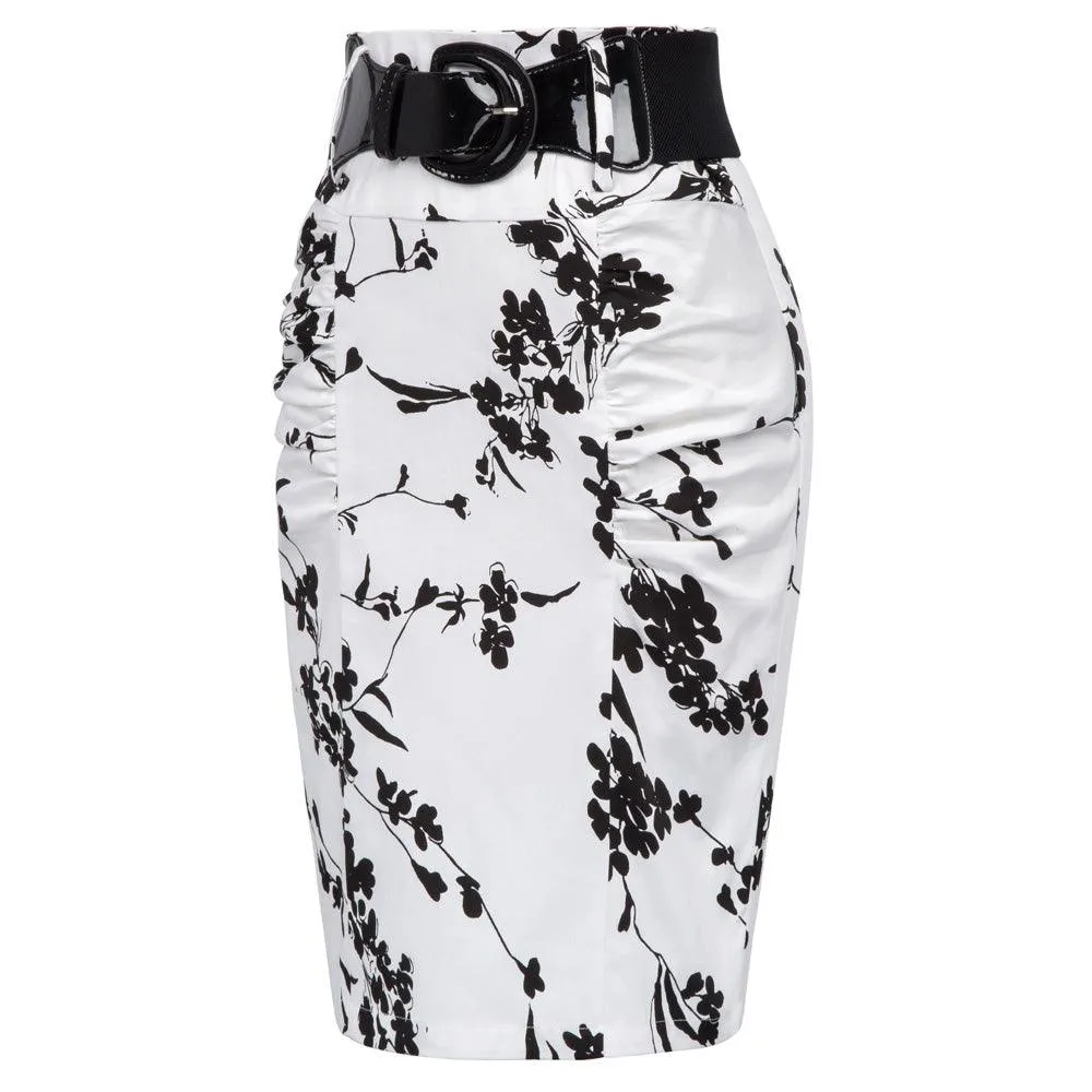 HIGH-WAISTED PENCIL SKIRT