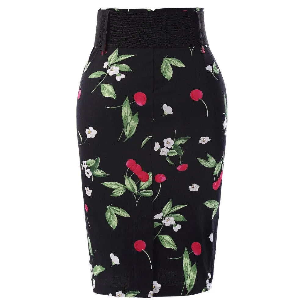 HIGH-WAISTED PENCIL SKIRT