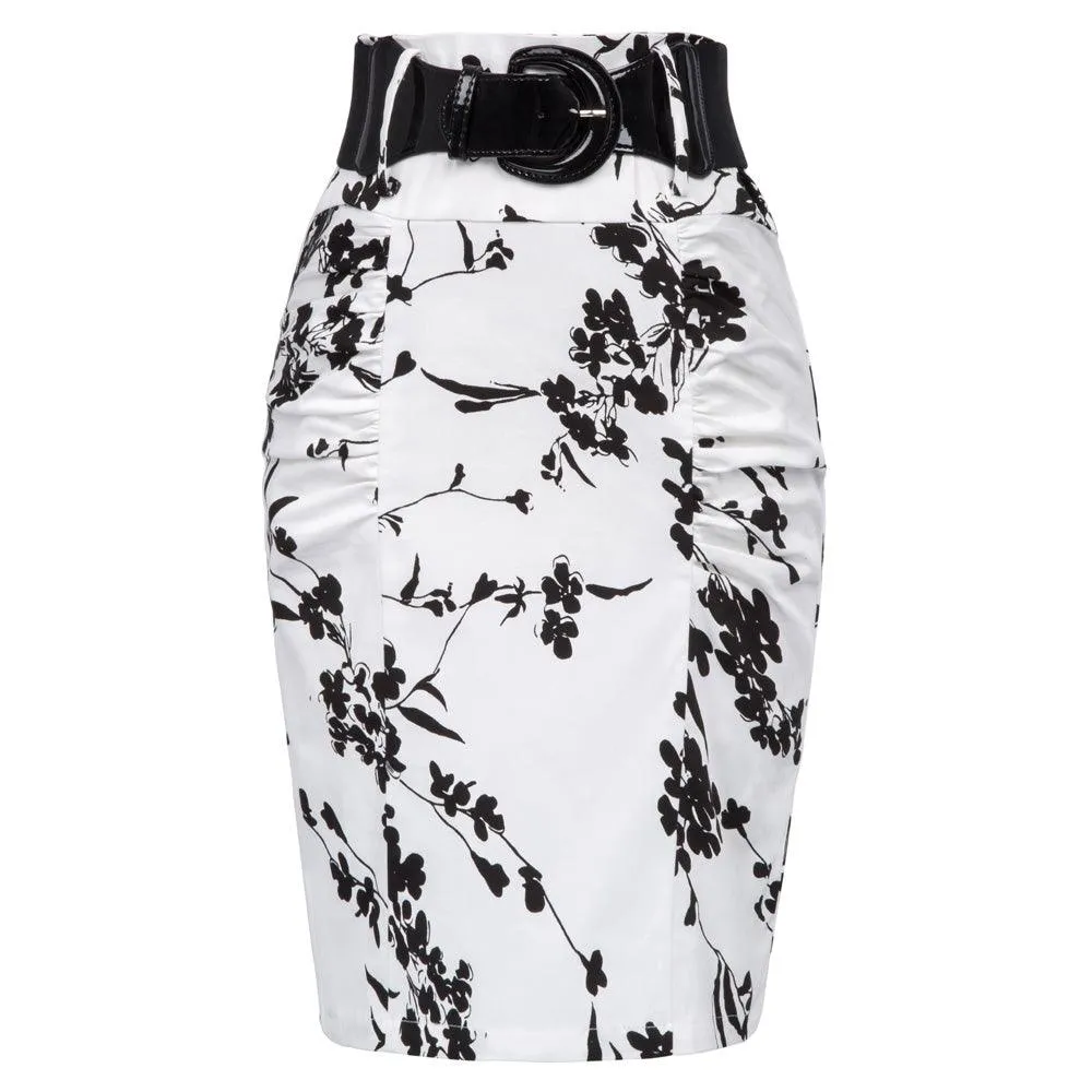 HIGH-WAISTED PENCIL SKIRT