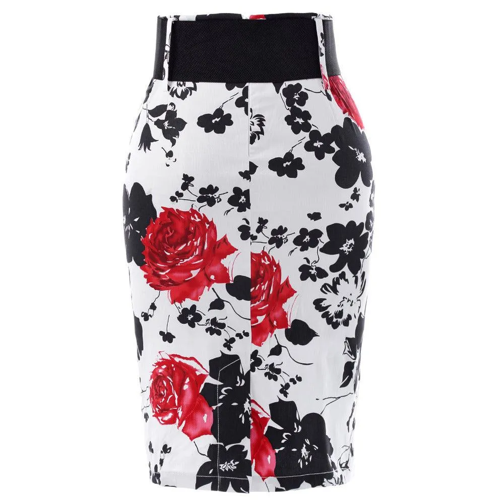 HIGH-WAISTED PENCIL SKIRT