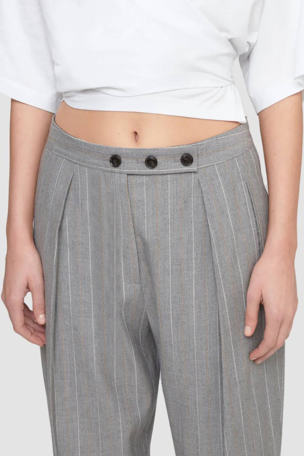 High Waisted  Tapered Trouser